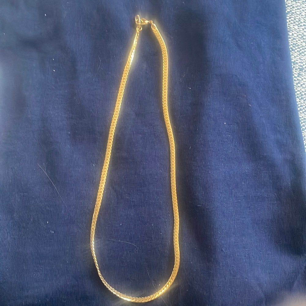 Herringbone Gold toned Chain